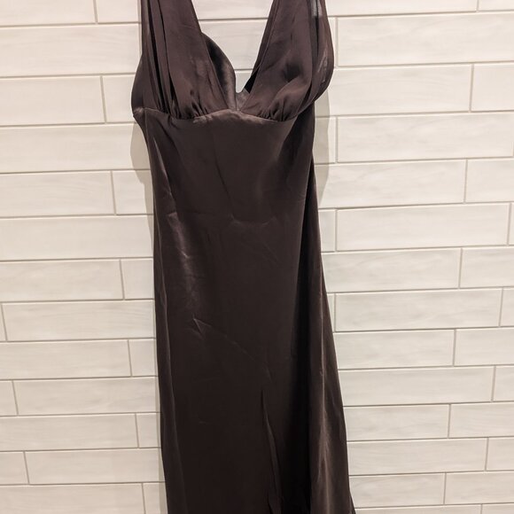 Reformation Luna Dress, chocolate brown - Picture 1 of 3